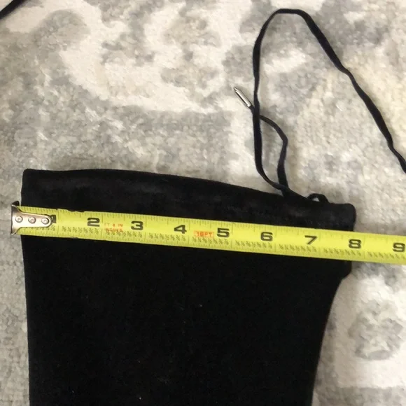 New MARC FISHER Black Velvet Over the Knee Boots - Picture 11 of 14